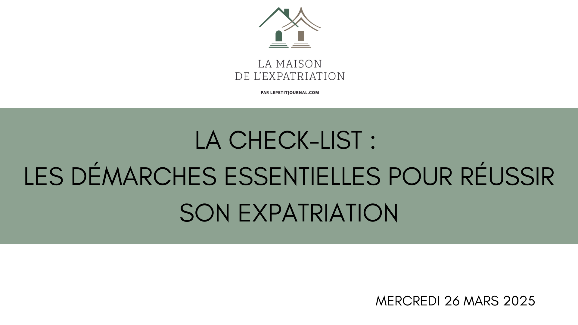 Check List - réussir son expatriation